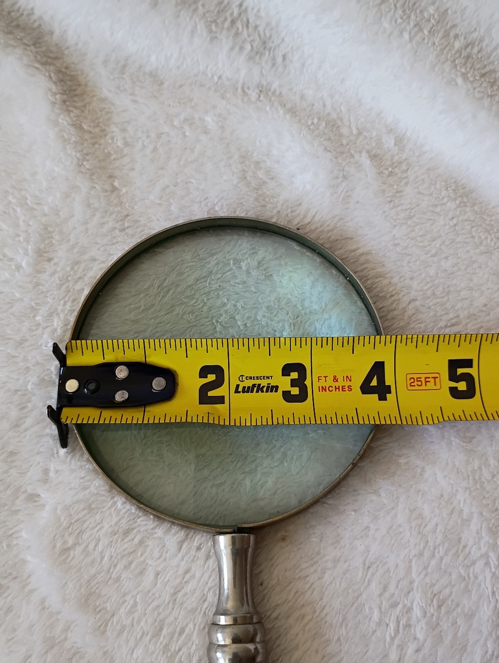 Decorative Silver and Cream Handheld Magnifier - Picture 9 of 10